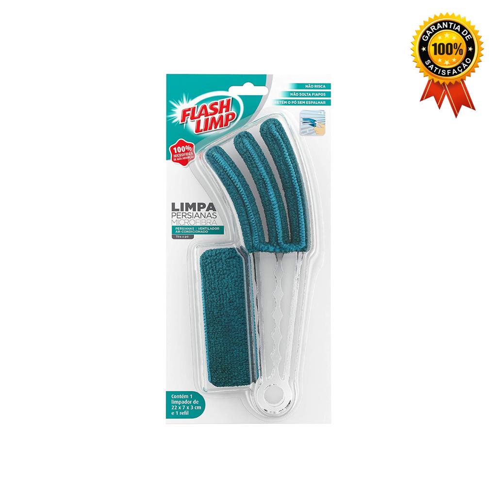 Limpa Persianas Microfibra Verde FLP6674 Flash Limp