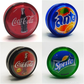 4 yoyo (ioiô,yo-yo) Profissional Coca Cola Fanta Sprite Retrô Coleção  YOYOBRASIL Personalizados + 6 Cordas