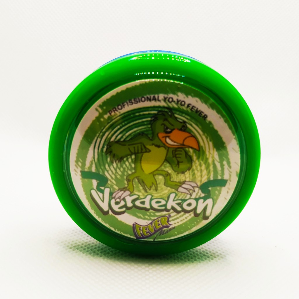 Yoyorecreation [N]KG3 グリーン Yoyo Fever Verdekon Profissional Eixo Fixo Original + 3 cordas