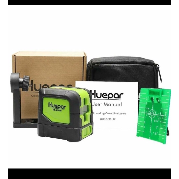 Nível Laser Huepar 2 Linhas (Verde) com suporte Magnético