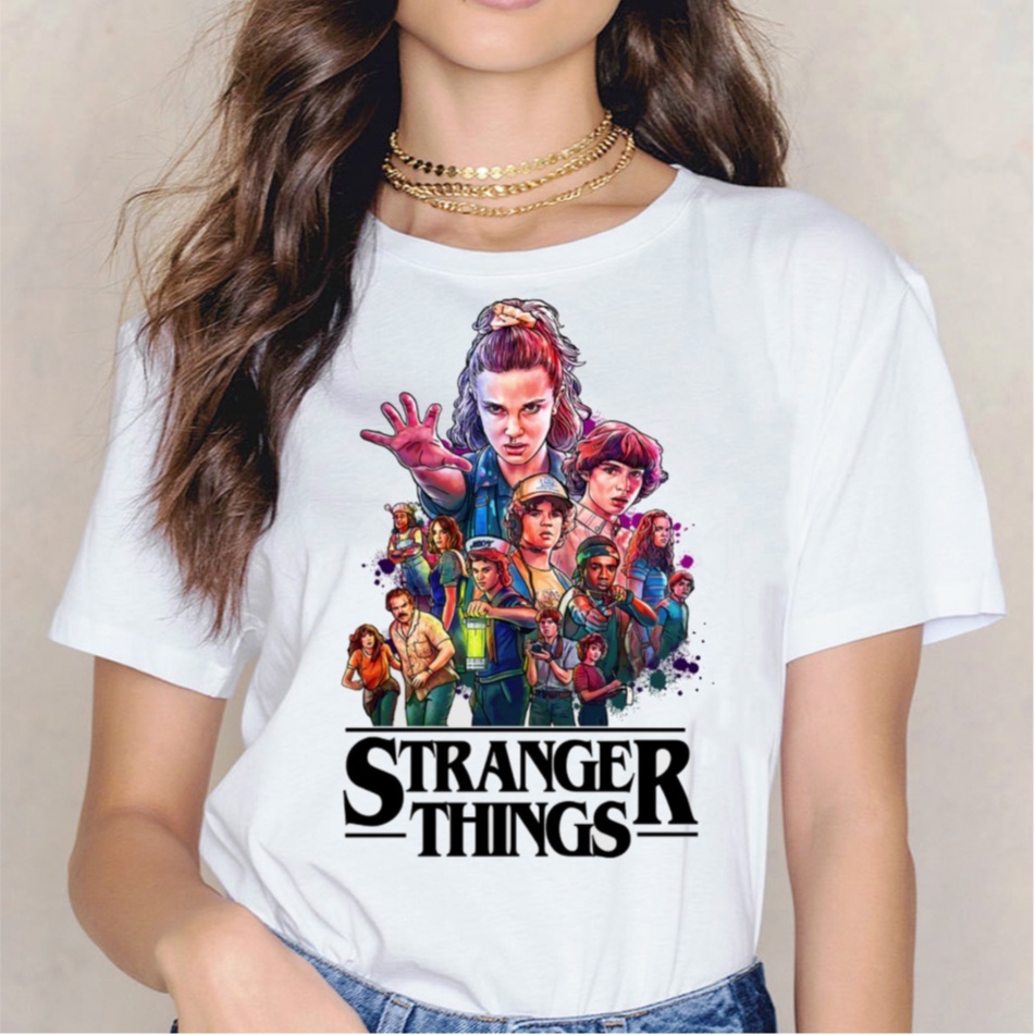 Camiseta Infantil Manga Longa Stranger Things 5ºDVM Confecções e  MalhariaSTRANGER THINGS 0717-CML