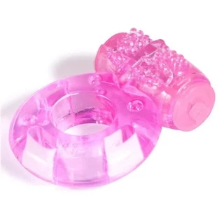 Anel Peniano Com Vibrador E Estimulador Clitoriano Material Confortavel Retarda Ejaculação SJH-HD
