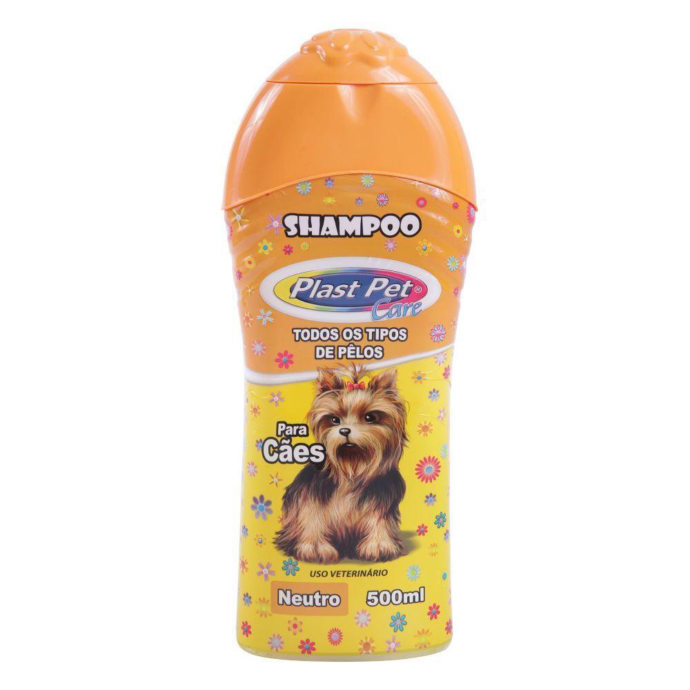 Shampoo Neutro para Cães Plast Pet 500ml Shopee Brasil