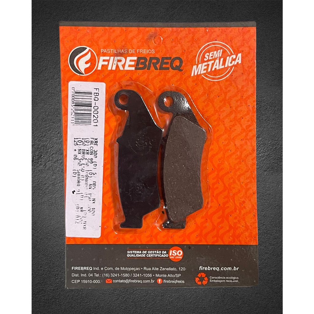 Pastilha De Freio Honda Nx Nx Firebreq Fbq Shopee Brasil