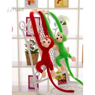 Macaco Bonito Braço Longo Cauda 60 cm Bebê Dormindo Brinquedo Boneca De Pelúcia Macia Apaziguar Macaco Animal Cortinas De Decoração Para Casa Boneca De Suspensão