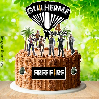 Topo de bolo de aniversário para meninas para decoração de festa de  videogame Sandbox, papel com glitter
