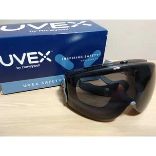 UVEX Supremo Stealh: Óculos de Proteção com Antiembaçante UVEX Supremo Stealth S3961HS (Lente Cinza) Airsoft Tático BBS