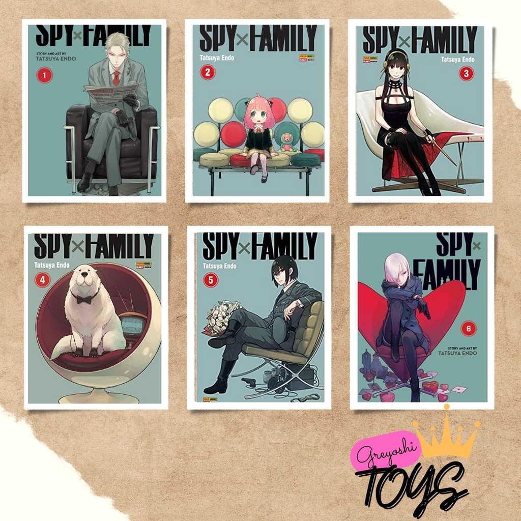 SPY x FAMILY - Vol. 1,2,3,4,5,6,7,8,9,10 (Novo, lacrado, volumes avulsos)