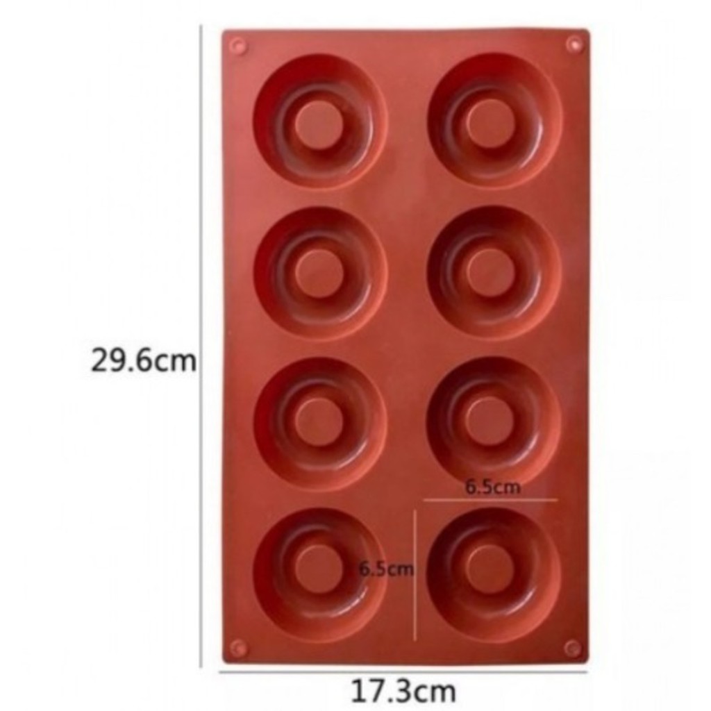 Molde De Silicona Para Donas - 8 Cavidades X Unid., Molde De Silicona