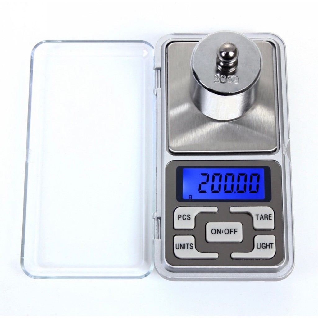 Mini Balança Digital De Bolso Com Alta Precisão 0,1g Até 200 | Shopee ...