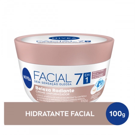 Creme Uniformizador Facial Nivea Beleza Radiante para Pele Negra 100g