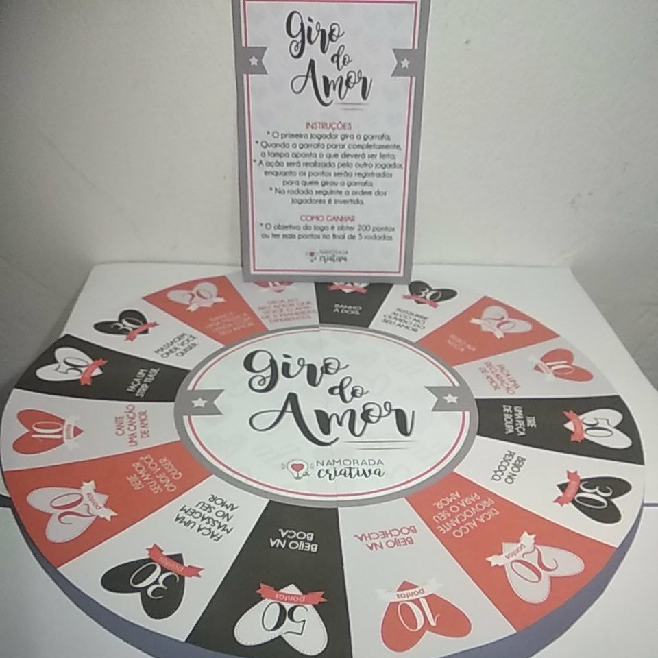 DIY Valentine's Day: Jogo “Giro do Amor”