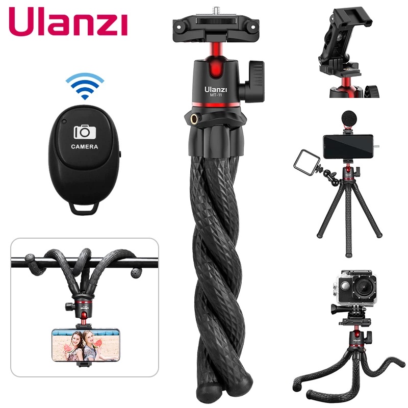 ULANZI MT-11 Suporte Para Tripé De Câmera Mini Flexível Com Telefone ...