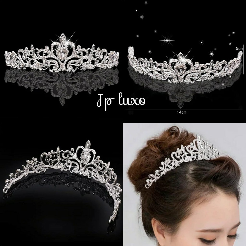 Coroa De Rainha Feltent - Cristal Para Noivas E Festas