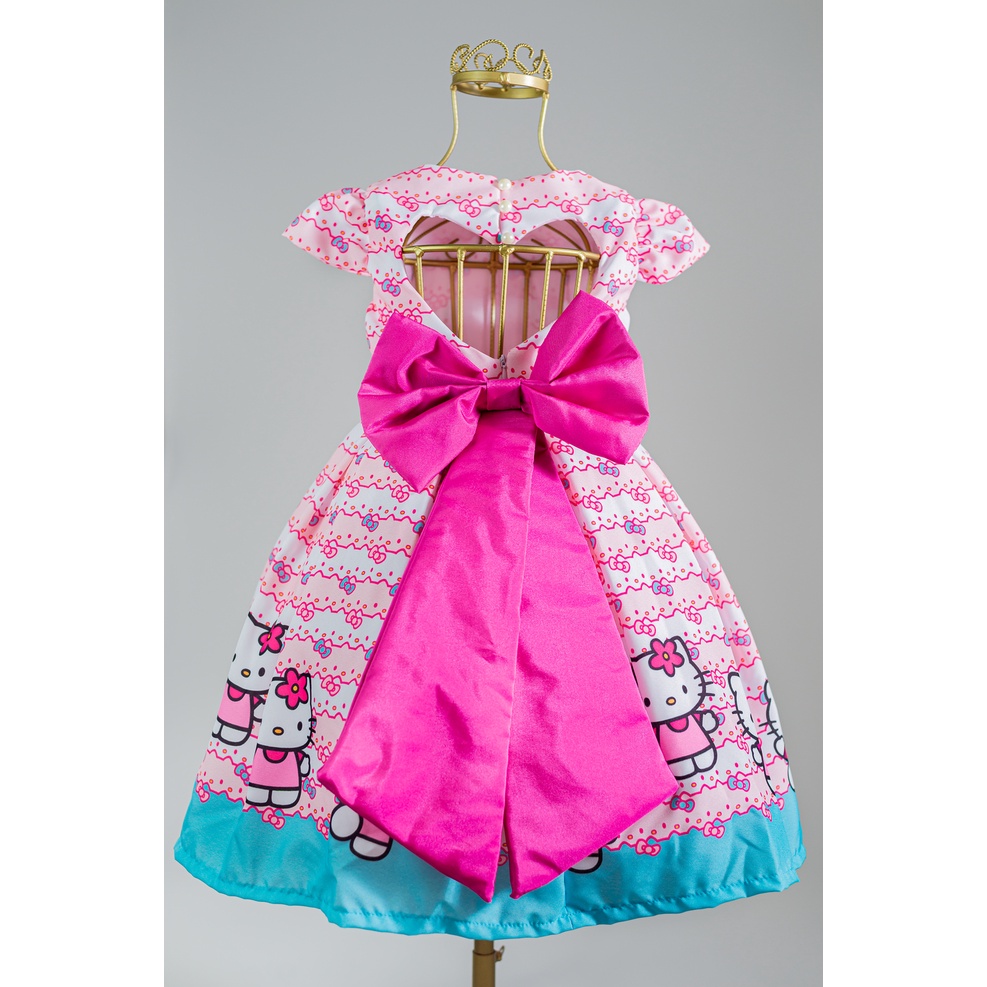 Vestido De Aniversario Da Hello Kitty Para Criancas Vestido De Festa