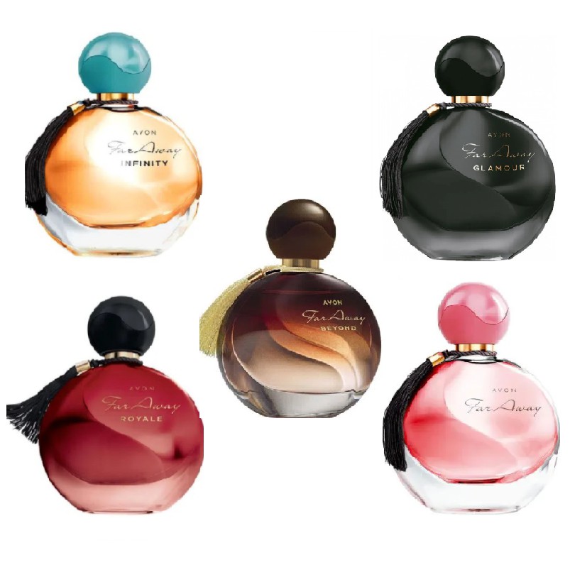 Deo Perfum Far Away Infinity, Royale, Glamour, Original ou Beyond 50ml cada