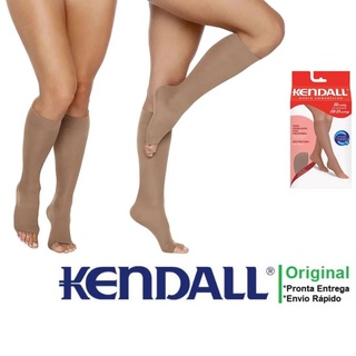 Meia Feminina 3/4 Sem Ponteira Kendall Media Compressao 18-21 mmHg