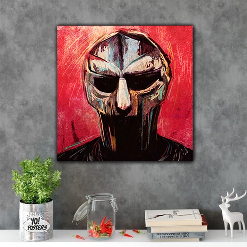 Madvillain, Mf Doom, Rap, Placa Decorativa 30x30cm Mdf