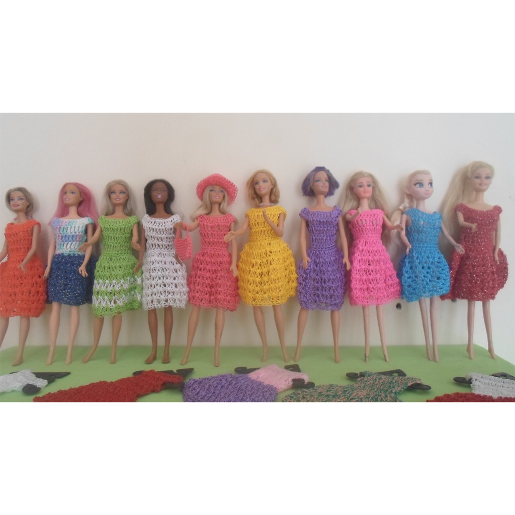 Kit 10 Roupas Roupinhas para boneca Barbie Luxo Capricho
