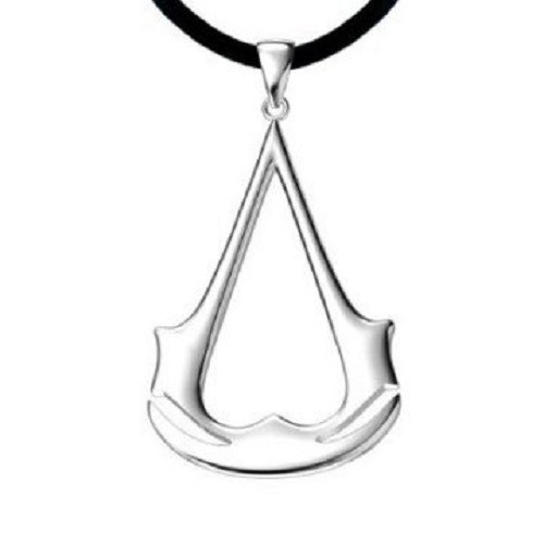 Colar Assassins Creed Guilda Assassinos Prateado