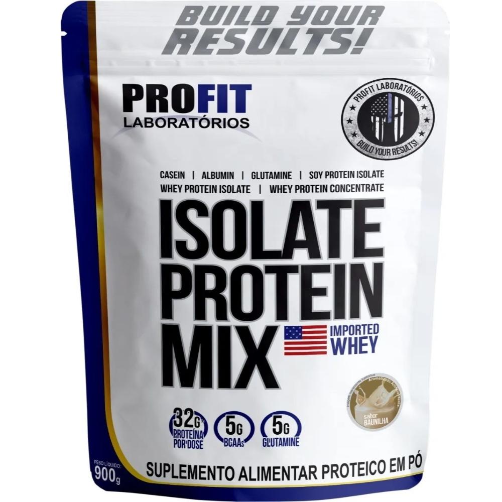 Whey Protein Isolado Mix Hidrolisado Conc. 900g Baunilha Refil – Profit