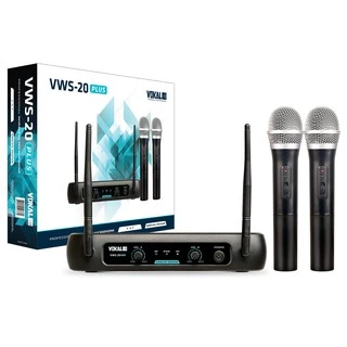 Microfone sem fio Duplo de Mão Vokal vws20 Plus