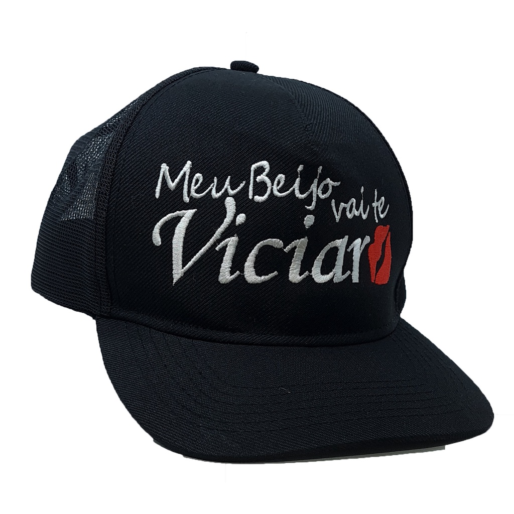 Boné variação MEU BEIJO VAI TE VICIAR Sertanejo Cowgirl Contry Feminino  Snapback Trucker Telado | Shopee Brasil