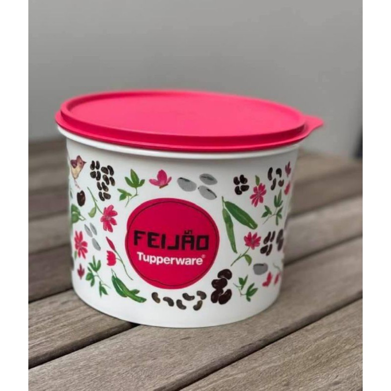 Tupper caixa feijão floral Tupperware | Shopee Brasil