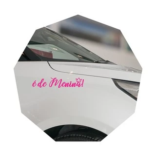 Adesivo Para Carro É De Menina Com Coroa Moto Capacete Notebook