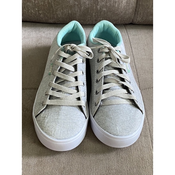 Tenis vans cinza e best sale verde agua