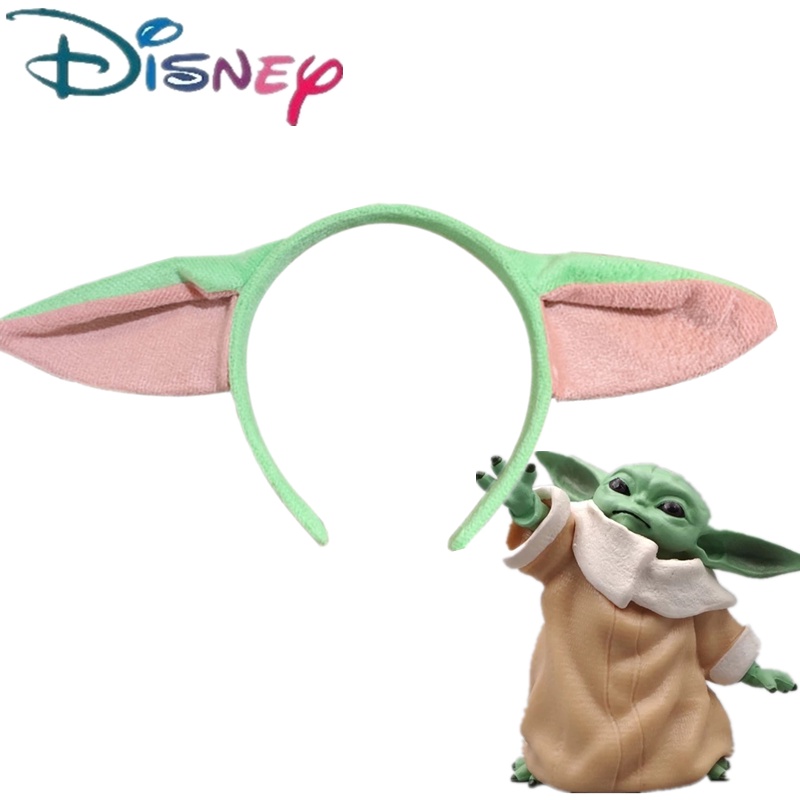 Disney Baby Yoda Headband Elástico Plushy Acessórios Para O Cabelo Star Wars Anime Figura cosplay Faixa De Alienígena Presente Das Crianças