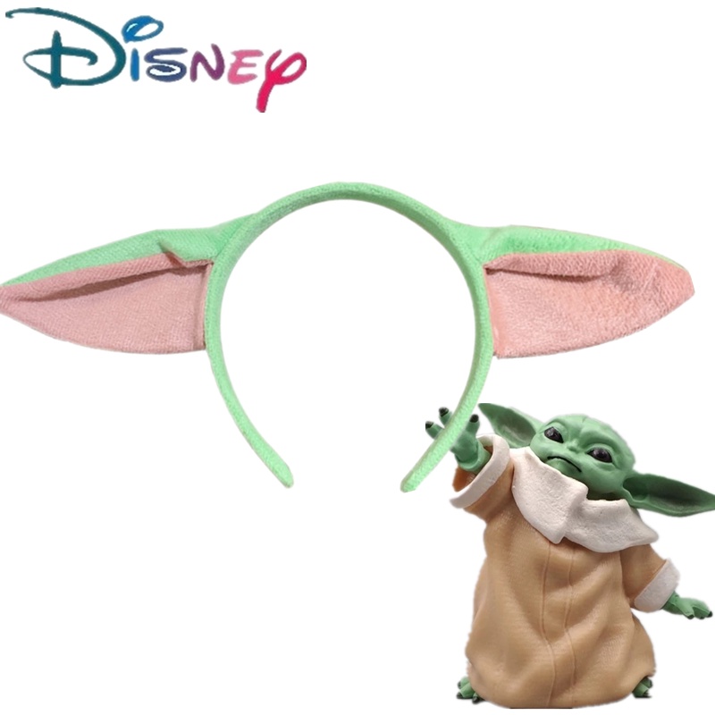 Disney Baby Yoda Headband Elástico Plushy Acessórios Para O Cabelo Star Wars Anime Figura cosplay Faixa De Alienígena Presente Das Crianças