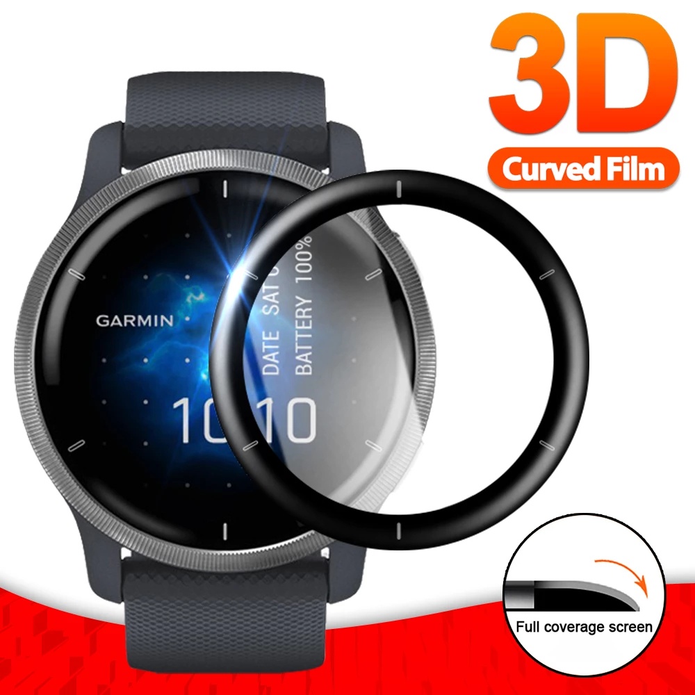 Brotect Pellicola Protettiva Flex Full-Cover 3D Per Garmin Vivoactive 3, Forerunner 45, Approach S40 (2 Pezzi), Made In Germany