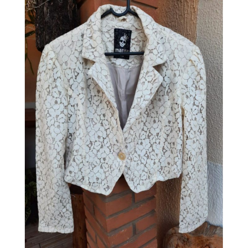 Blazer de renda para hot sale festa