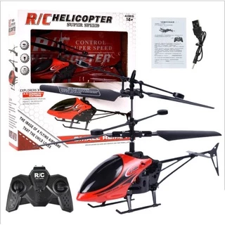 Helicóptero/Controle Remoto Por Rádio De Pequenas Aeronaves Com LED/Presente Para Crianças