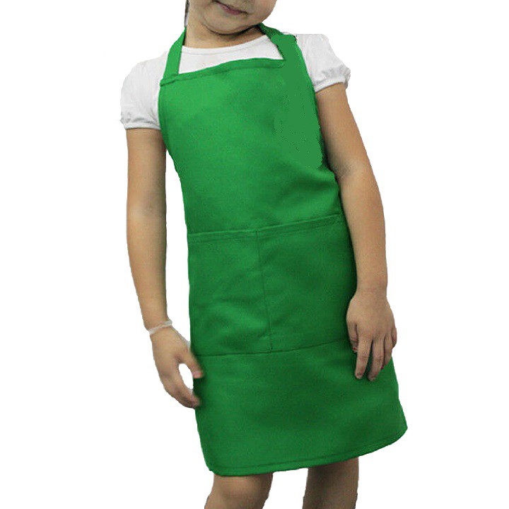Avental Infantil De Frente C/ Bolso Liso Unisex Uniforme Criança ...
