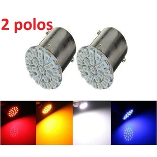 5 x Lâmpada 2 polos 22 leds luz de ré freio ou pisca 12v kit