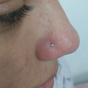 Piercing De Nariz Nostril Com Pedra Aço Cirurgico