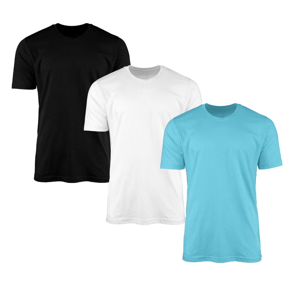 Camiseta Branca Básica Masculina T-shirt 100% Algodão - P em