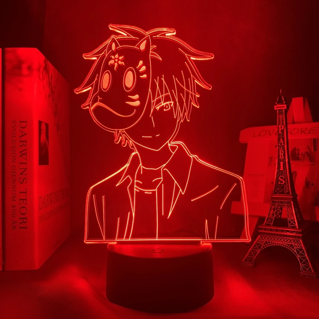 Anime Hotarubi No Mori E Ginn Figure Lâmpada Led Noturna Jagermeister