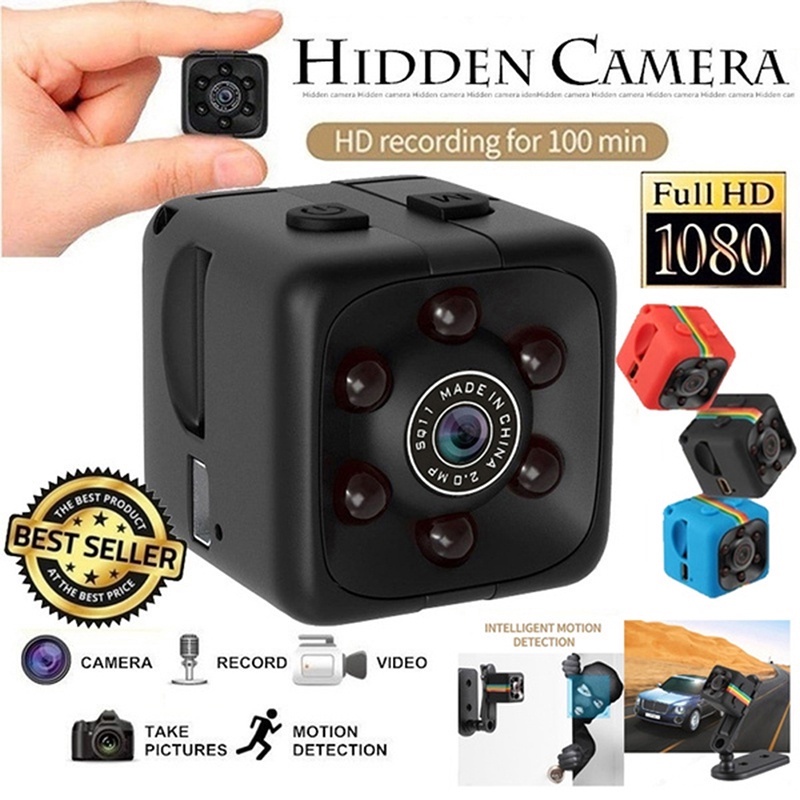 SQ11 Mini Câmera Filmadora Pequena Cam Com Sensor De Visão/Micro De ...