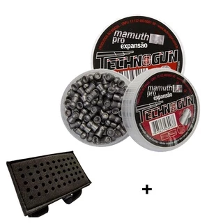 2 Latas de Chumbinho Mamuth PRO 5.5mm 250 Unidades - Technogun + Porta Chumbo em Oferta na Shopee