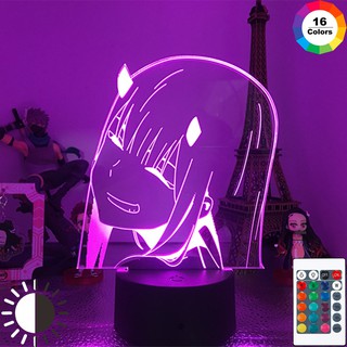 Anime Darling In The Franxx Lamp, Zero Two 02 Night Lights Figures