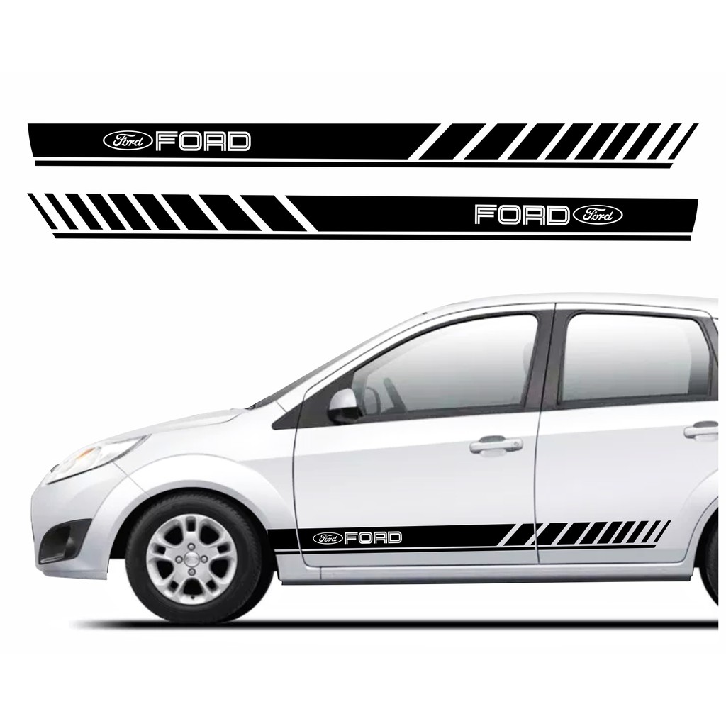 Kit Adesivos Ford Fiesta Faixas Lateral R449 | Shopee Brasil