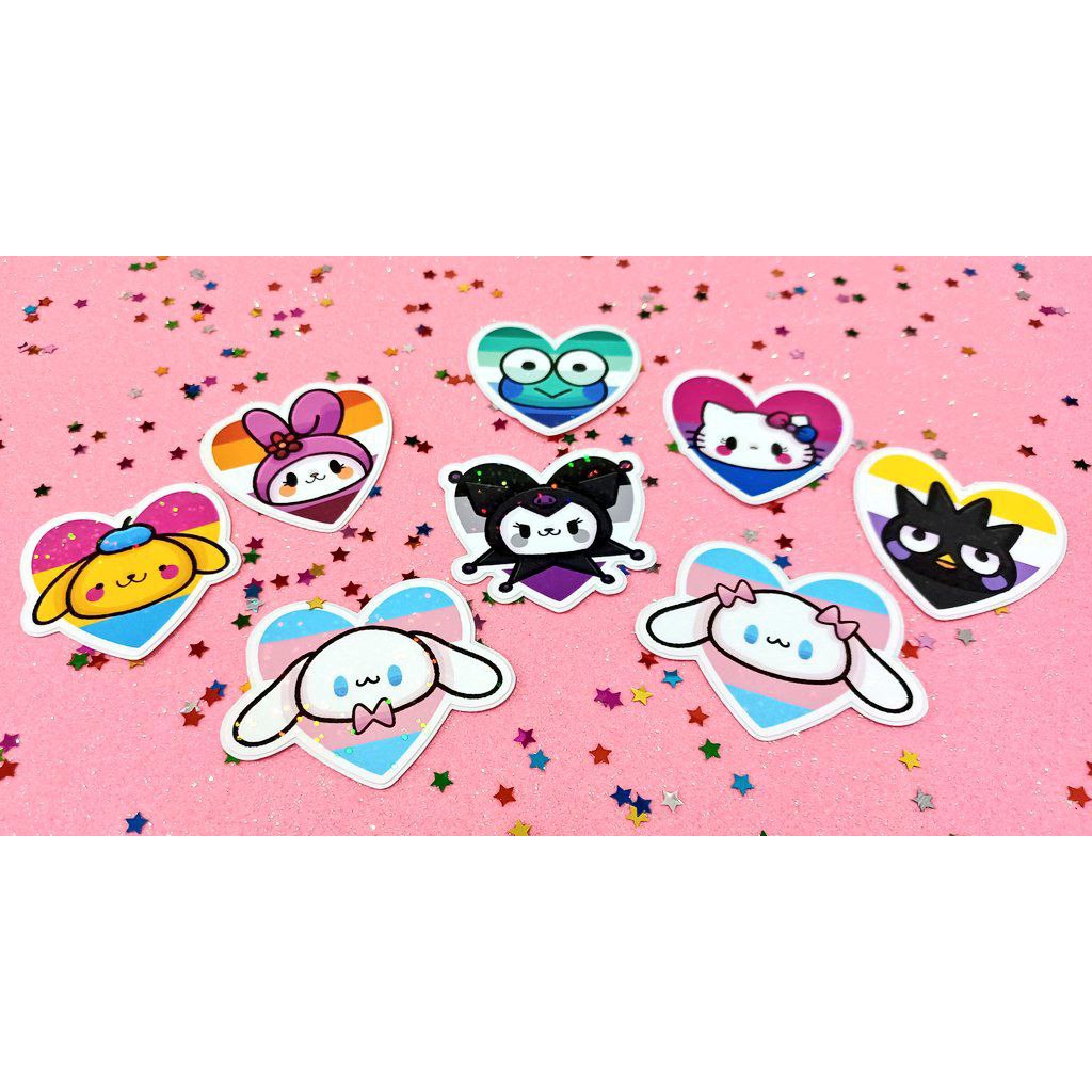 SANRIO PRIDE Adesivos Holográficos | Shopee Brasil