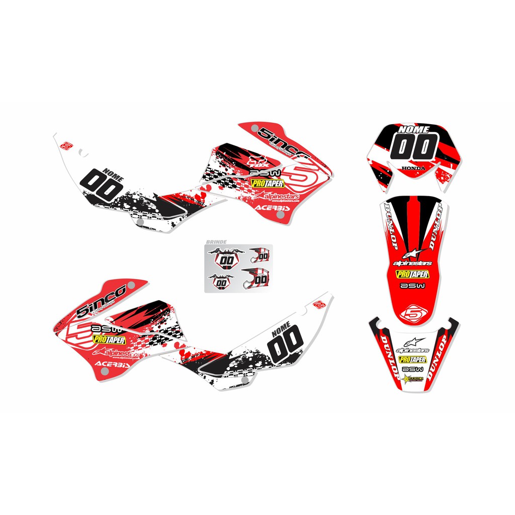 Adesivos Proteção Laminados Moto Trilha Motocross Xlr 125 CA-16182