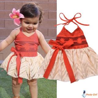✨WBB-Girl Dress Kid Baby Girl Sleeveless Red Floral Dress Princess Party Sleeveless Cotton Bandage Sundress