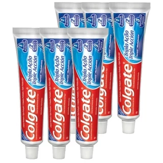 Kit Creme Dental Colgate Tripla Ação Hortelã 90g com 6 unidades em Oferta na Shopee