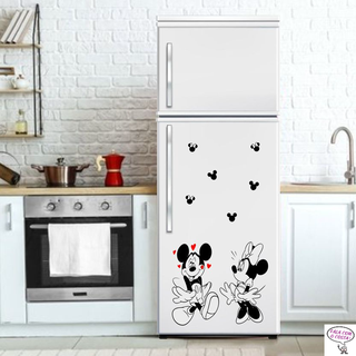 Adesivo De Geladeira Mickey E Minnie Cozinha