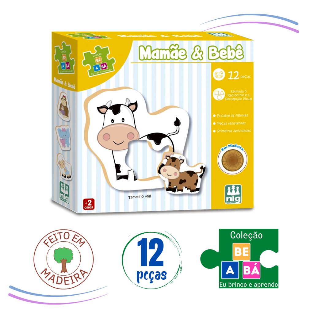 Jogo Primeiros Passos 12 em 1 - Baby Games - Cartões de Atividades